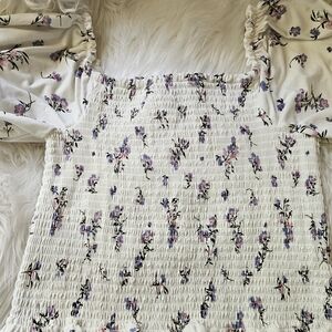 Floral Smocked Women's Top